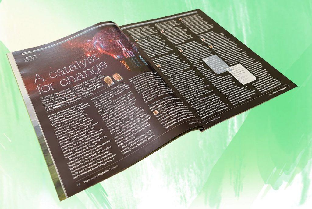 Exclusive: A catalyst for change – Brian Heale, Aptitude Software and Eduardo D’Alma, Q_PERIOR in The Insurtech Magazine | Fintech Finance