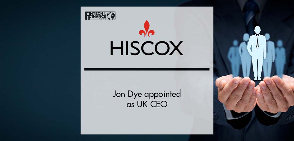 Jon Dye appointed as Hiscox UK CEO | Fintech Finance