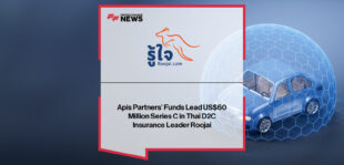 Apis Partners’ Matteo Stefanel, Asia Partners’ Vorapol Supanusonti, Roojai CEO Nicolas Faquet, and Apis Co-Founder Udayan Goyal announce Apis and Asia Partners’ joint investment in Roojai’s US$60M Series C to accelerate digital insurance growth in Southeast Asia.